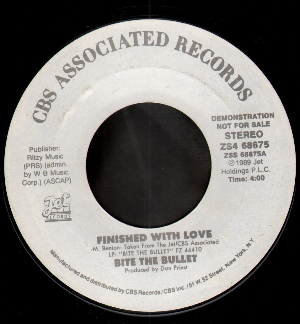 Bite The Bullet - Finished With Love - 7 Inch