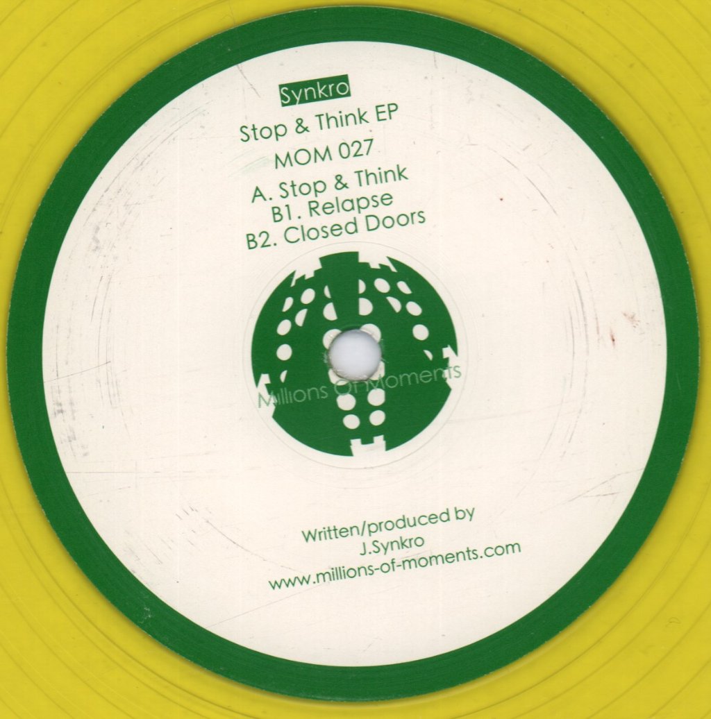 SYNKRO - Stop & Think EP - 12 Inch