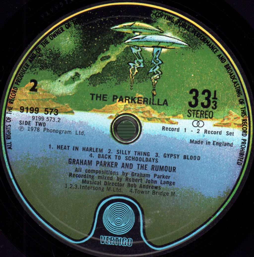 Graham Parker And The Rumour - Parkerilla - Double Lp