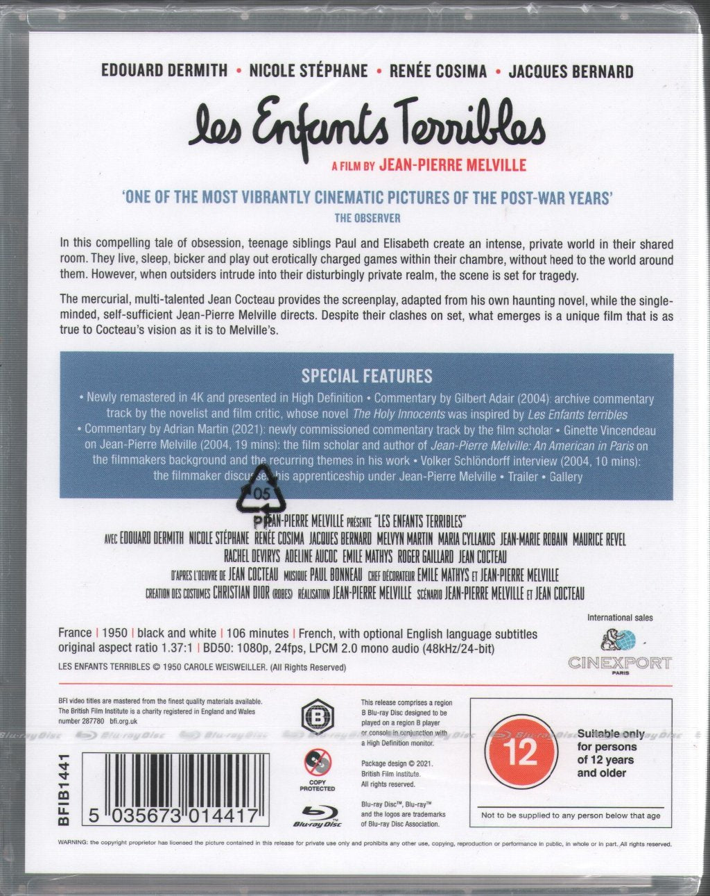 Les Enfants Terribles (Film) - Les Enfants Terribles - Blu-Ray