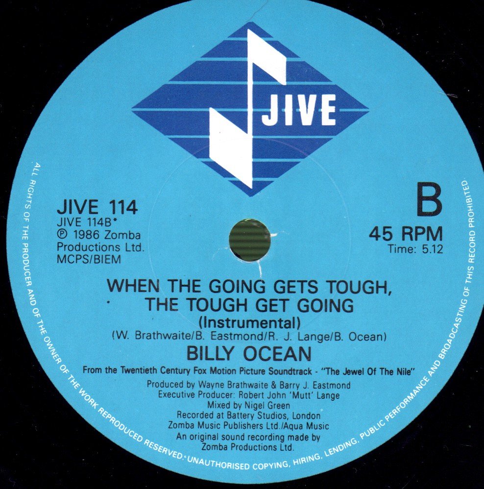 Billy Ocean - When The Going Gets Tough - 7 Inch