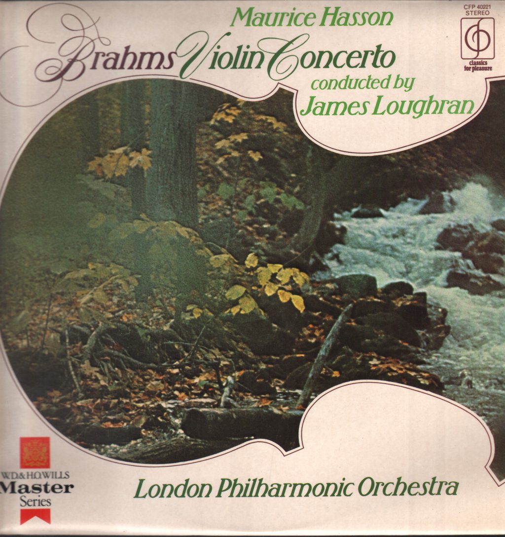 Maurice Hasson / London Philharmonic Orchestra / James Loughran - Brahms Violin Concerto - Lp