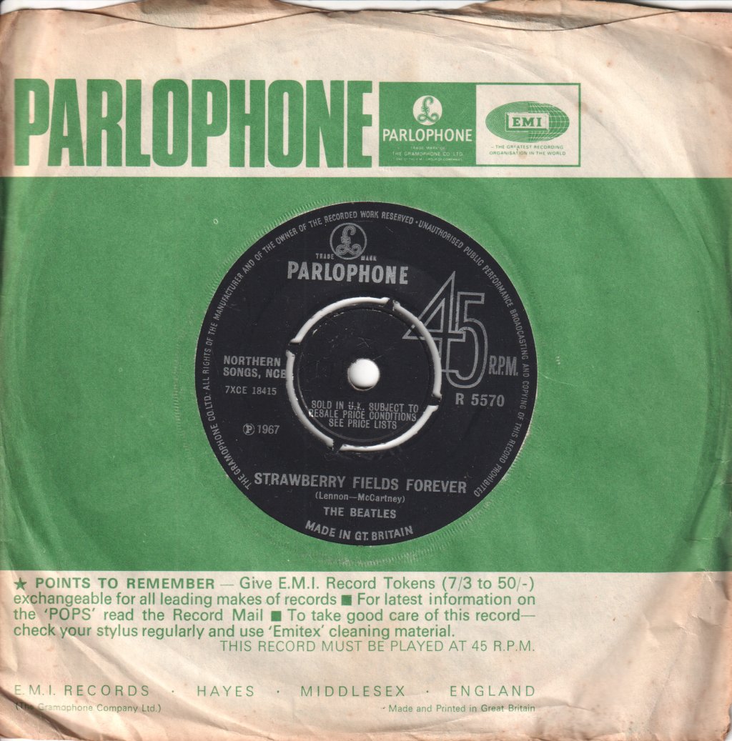 Beatles - Strawberry Fields Forever - 7 Inch