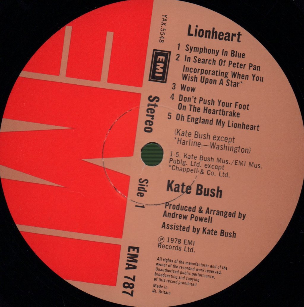 Kate Bush - Lionheart - Lp