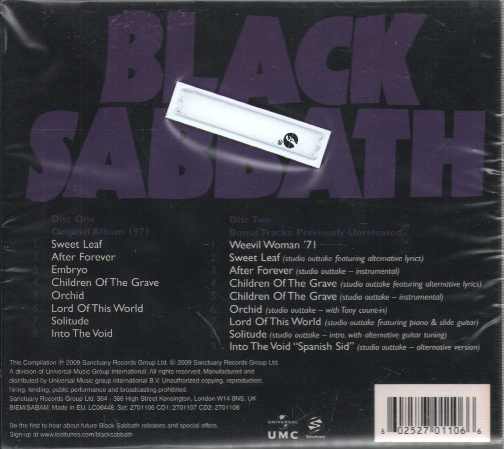 Black Sabbath - Master Of Reality - Cd Set