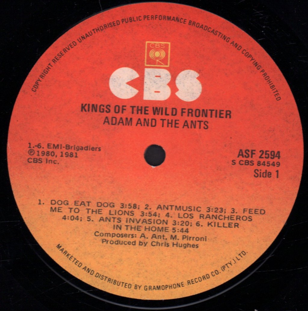 Adam And The Ants - Kings Of The Wild Frontier - Lp