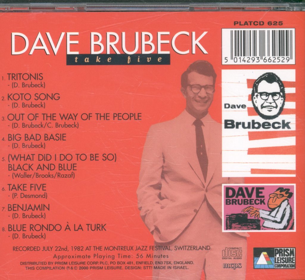 Dave Brubeck - Take Five - Cd