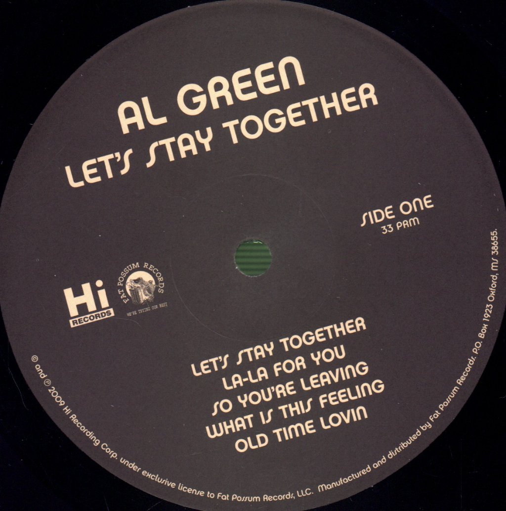 Al Green - Let's Stay Together - Lp