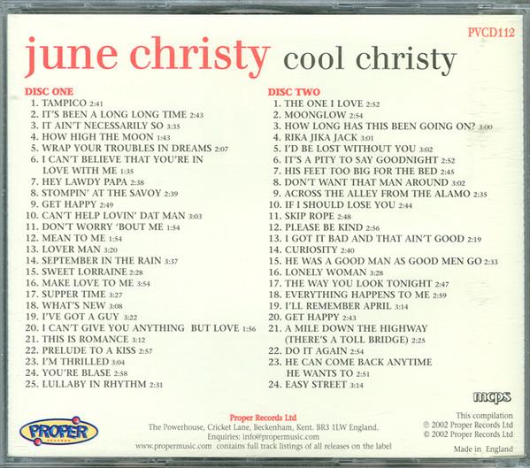 June Christy - Cool Christy - Double Cd