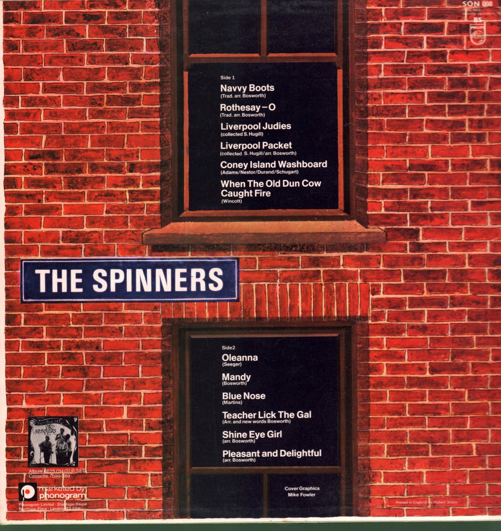 Spinners (Folk Group) - Liverpool To Coney Island - Lp