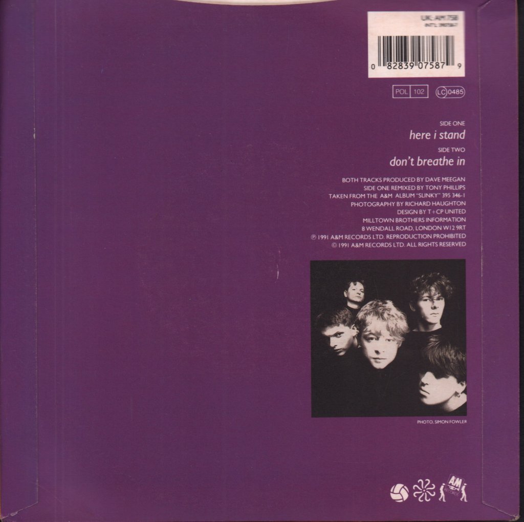 Milltown Brothers - Here I Stand - 7 Inch