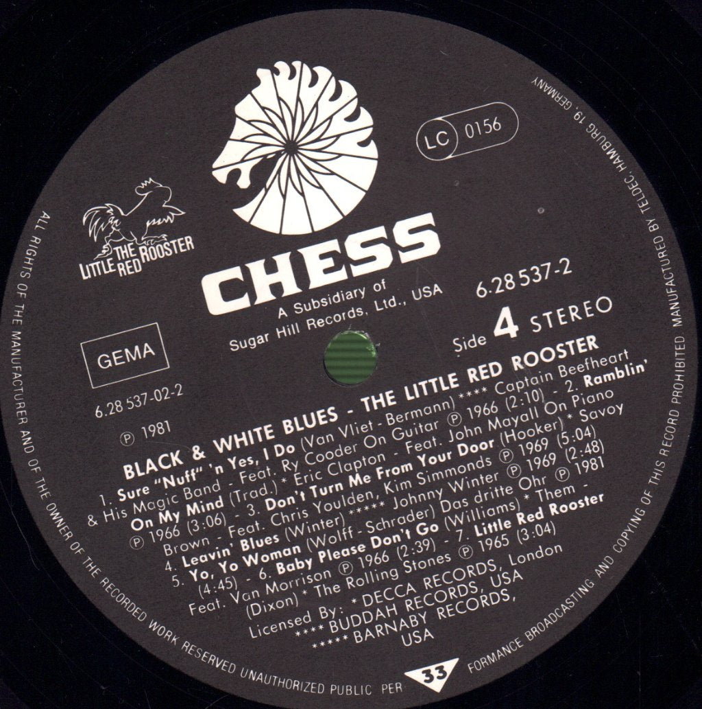 Various Artists - Black And White Blues - The Little Red Rooster - Double Lp