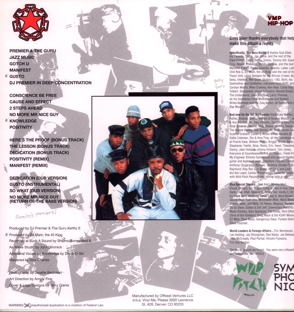 Gang Starr - No More Mr. Nice Guy - Double Lp