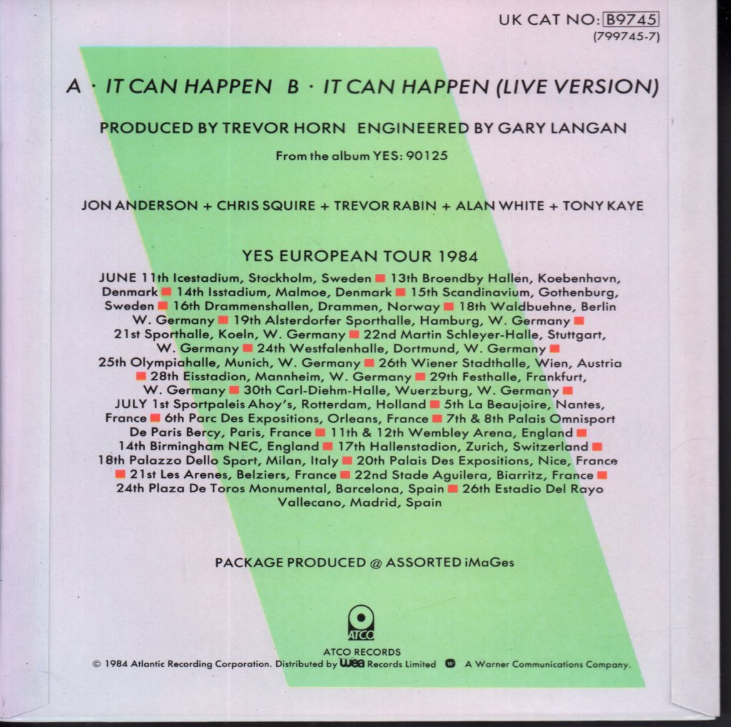 Yes - It Can Happen - 7 Inch