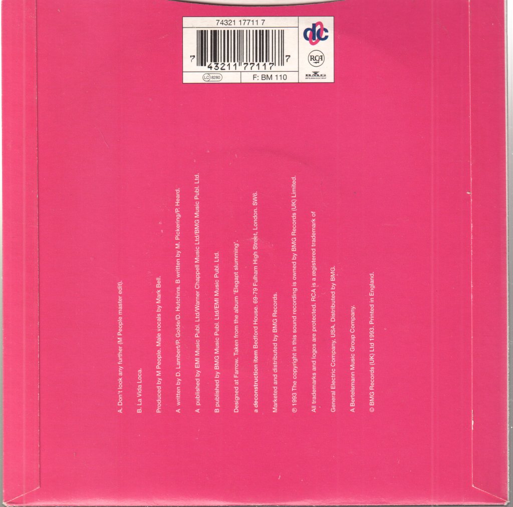 M People - Don't Look Any Further - 7 Inch