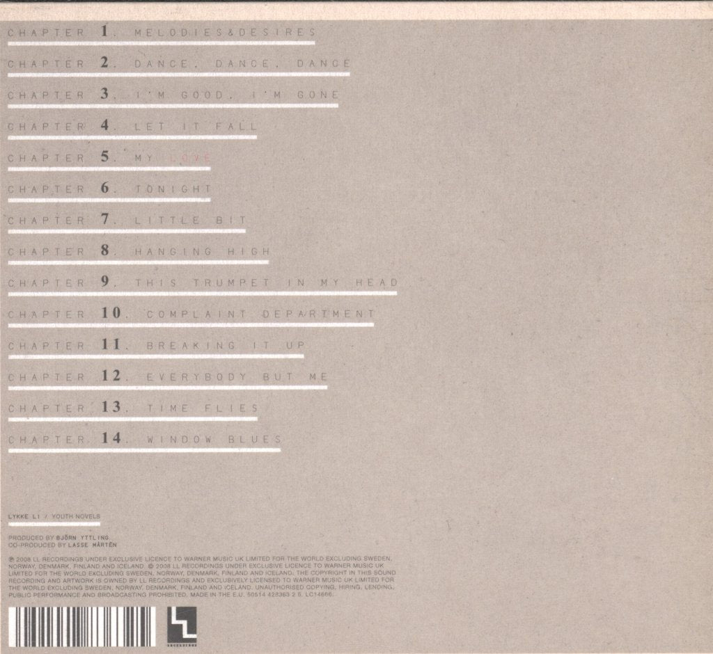 Lykke Li - Youth Novels - Cd