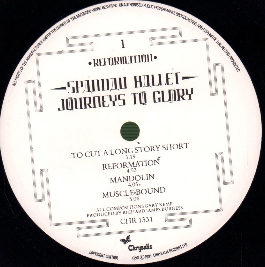 Spandau Ballet - Journeys To Glory - Lp