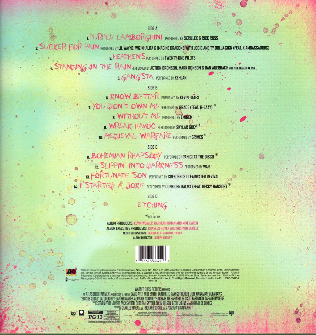 Various Artists - Suicide Squad (The Album) - Lp