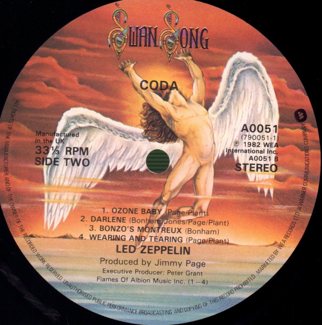 Led Zeppelin - Coda - Lp
