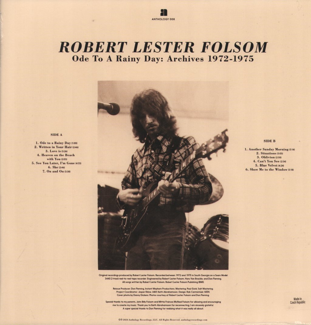 Robert Lester Folsom - Ode To A Rainy Day: Archives 1972-1975 - Lp