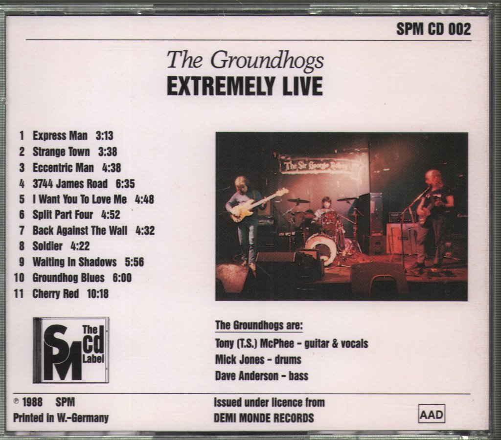 Groundhogs - Extremely Live - Cd