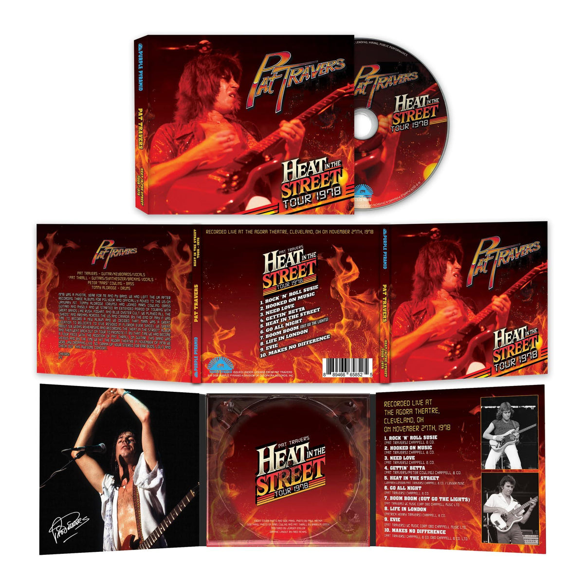 Pat Travers - Heat In the Street Tour - 1978 - Cd