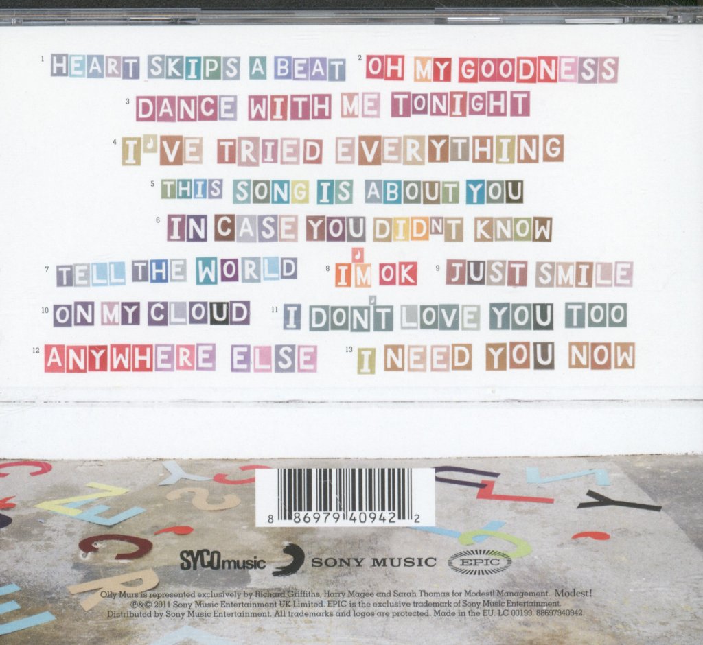 Olly Murs - In Case You Didn't Know - Cd