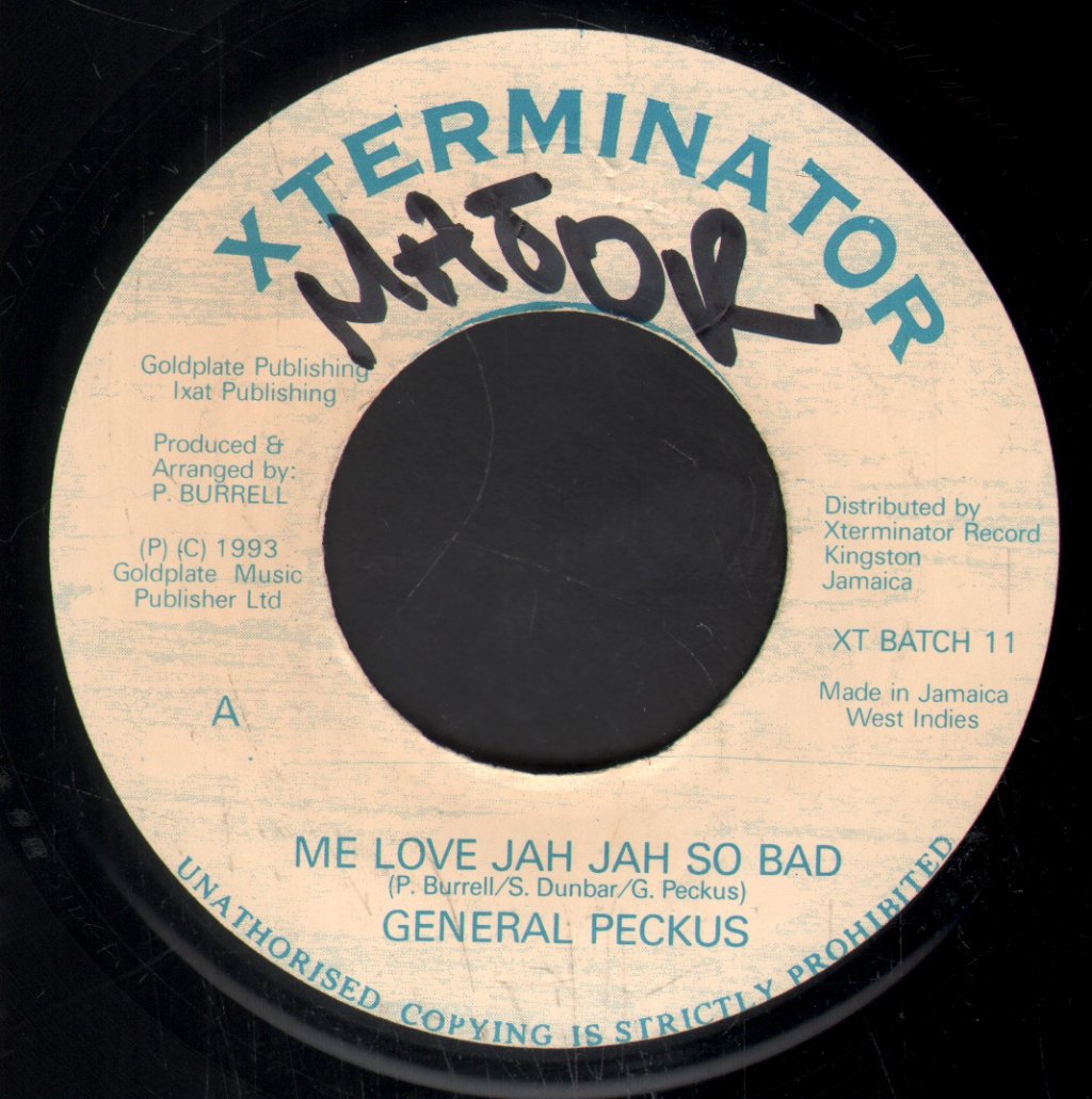 General Pecos - Me Love Jah Jah So Bad - 7 Inch