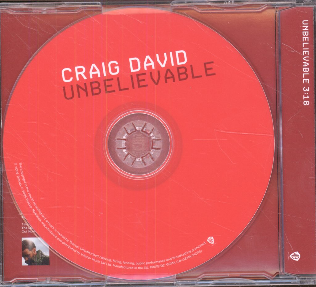Craig David - Unbelievable - Cd