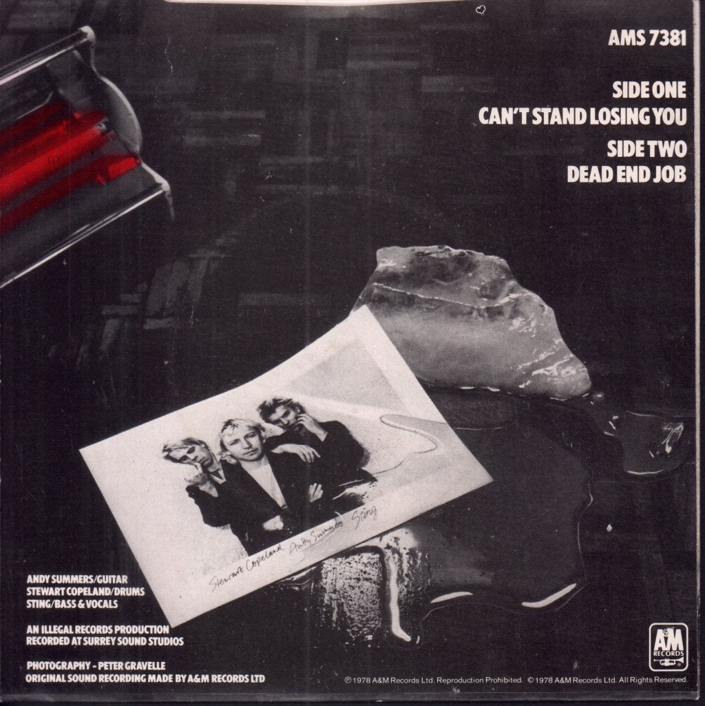 Police - Can't Stand Losing You - 7 Inch