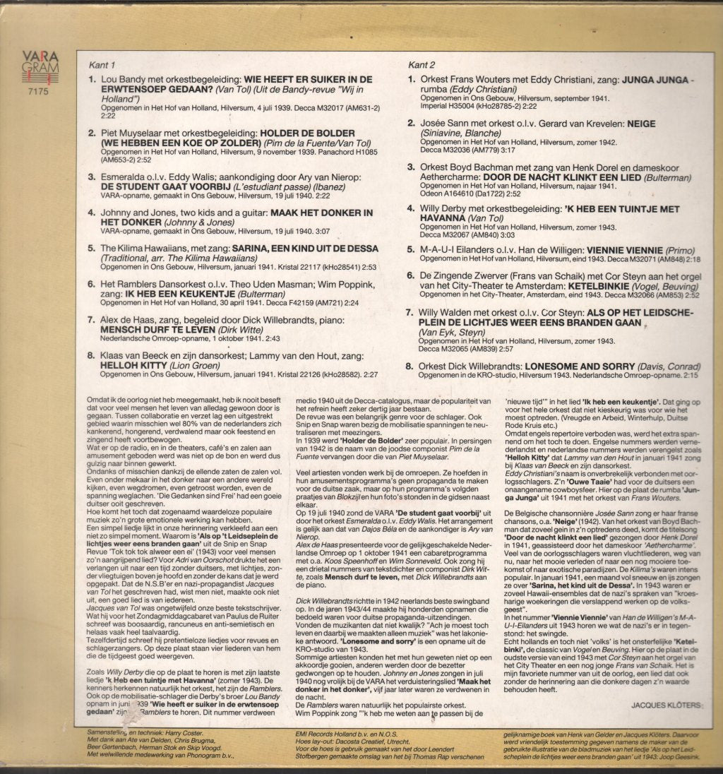 Various Artists - Door De Nacht Klinkt Een Lied - Lp