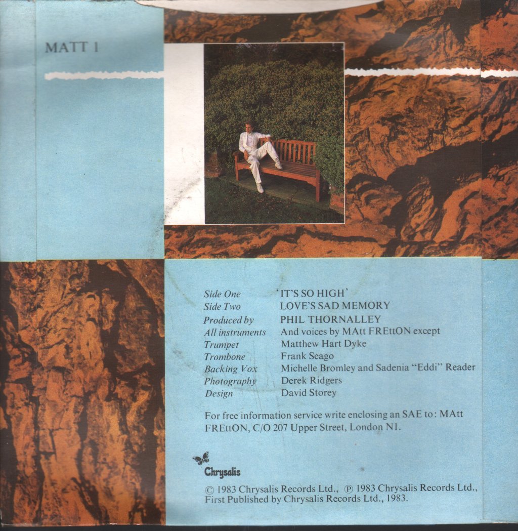 Matt Fretton - It's So High - 7 Inch