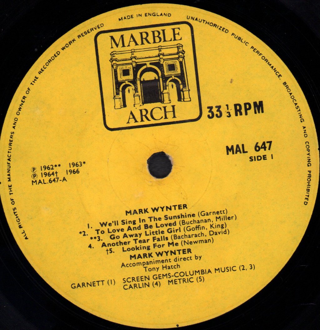 Mark Wynter - Mark Wynter - Lp