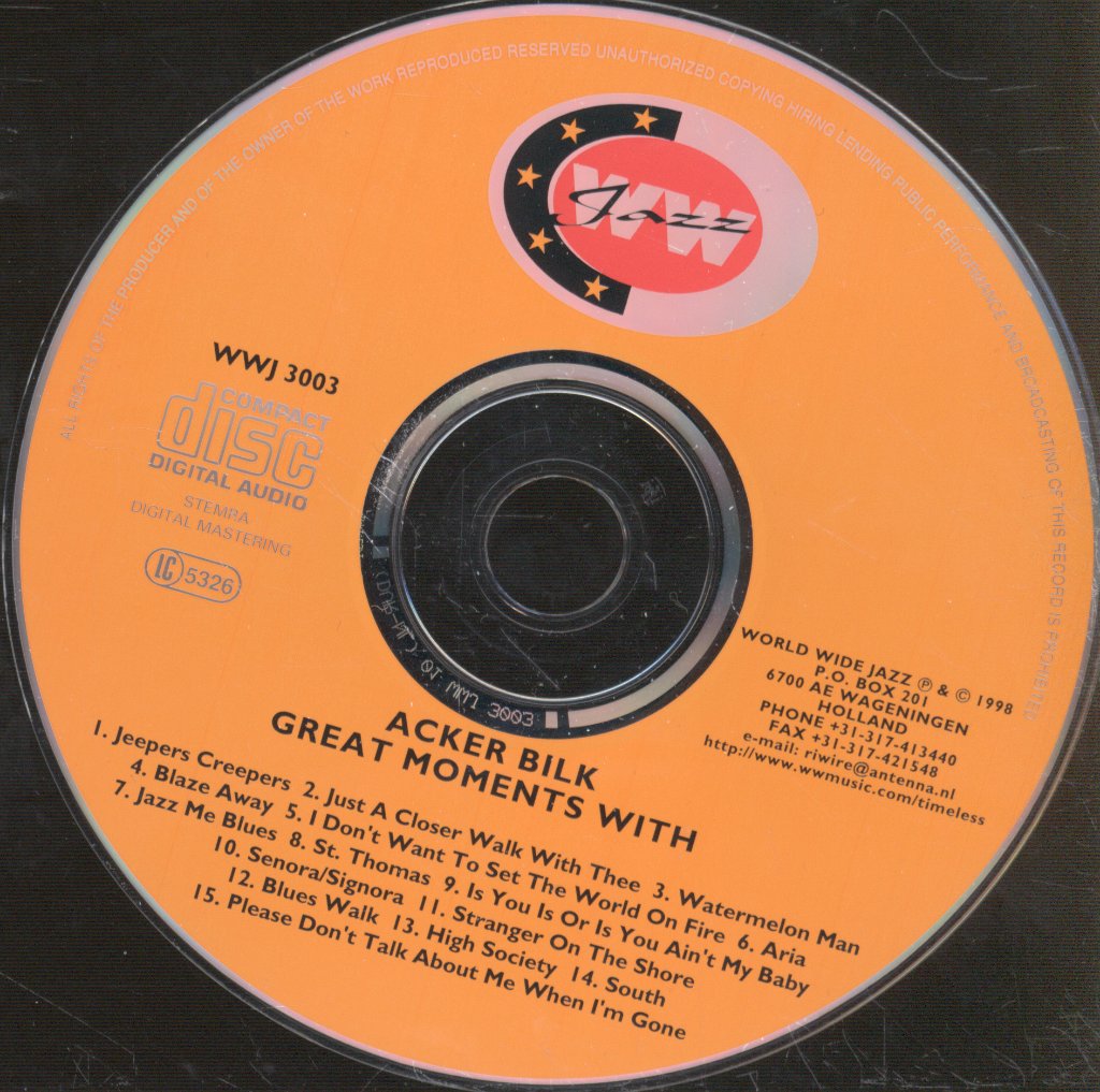 Acker Bilk - Great Moments With - Cd