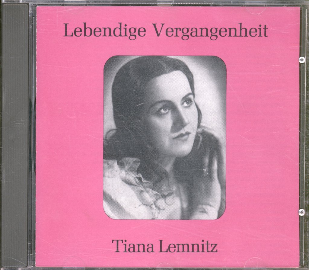 Tania Lemnitz - Lebendige Vergangenheit - Cd