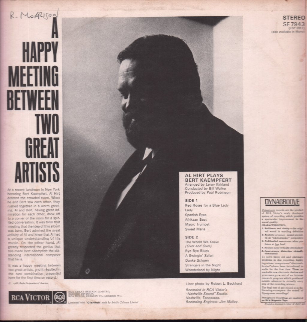 Al Hirt - Plays Bert Kaempfert - Lp