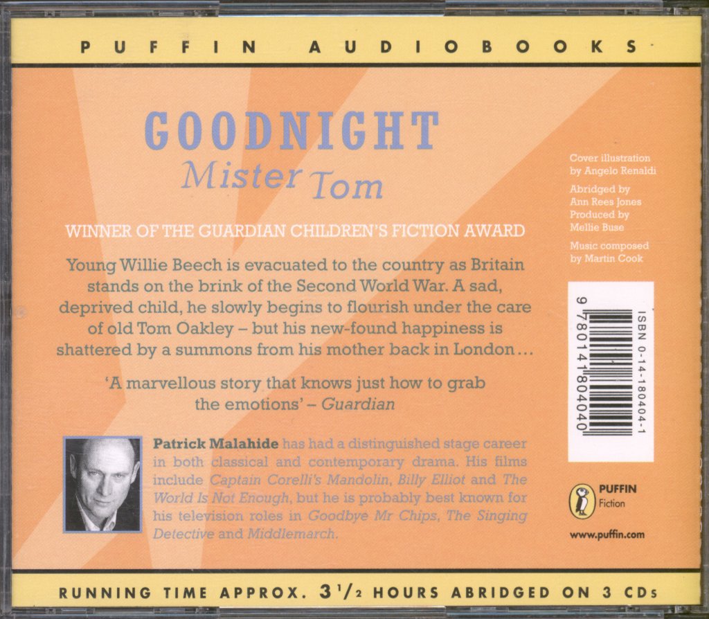 Patrick Malahide - Michelle Magorian - Goodnight Mister Tom - Triple Cd