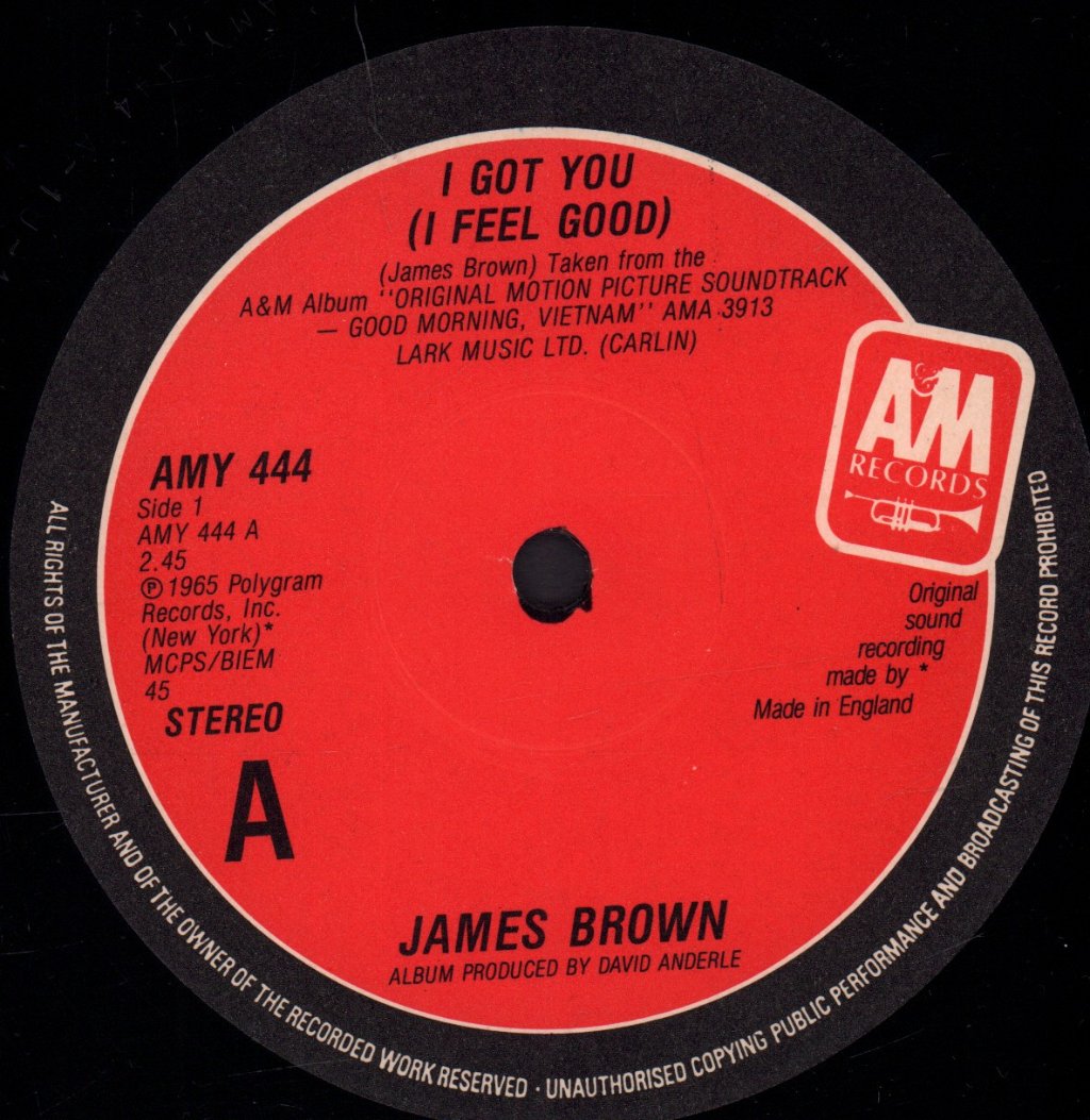 James Brown / Martha Reeves & The Vandellas - I Got You I Feel Good / Nowhere To Run - 12 Inch