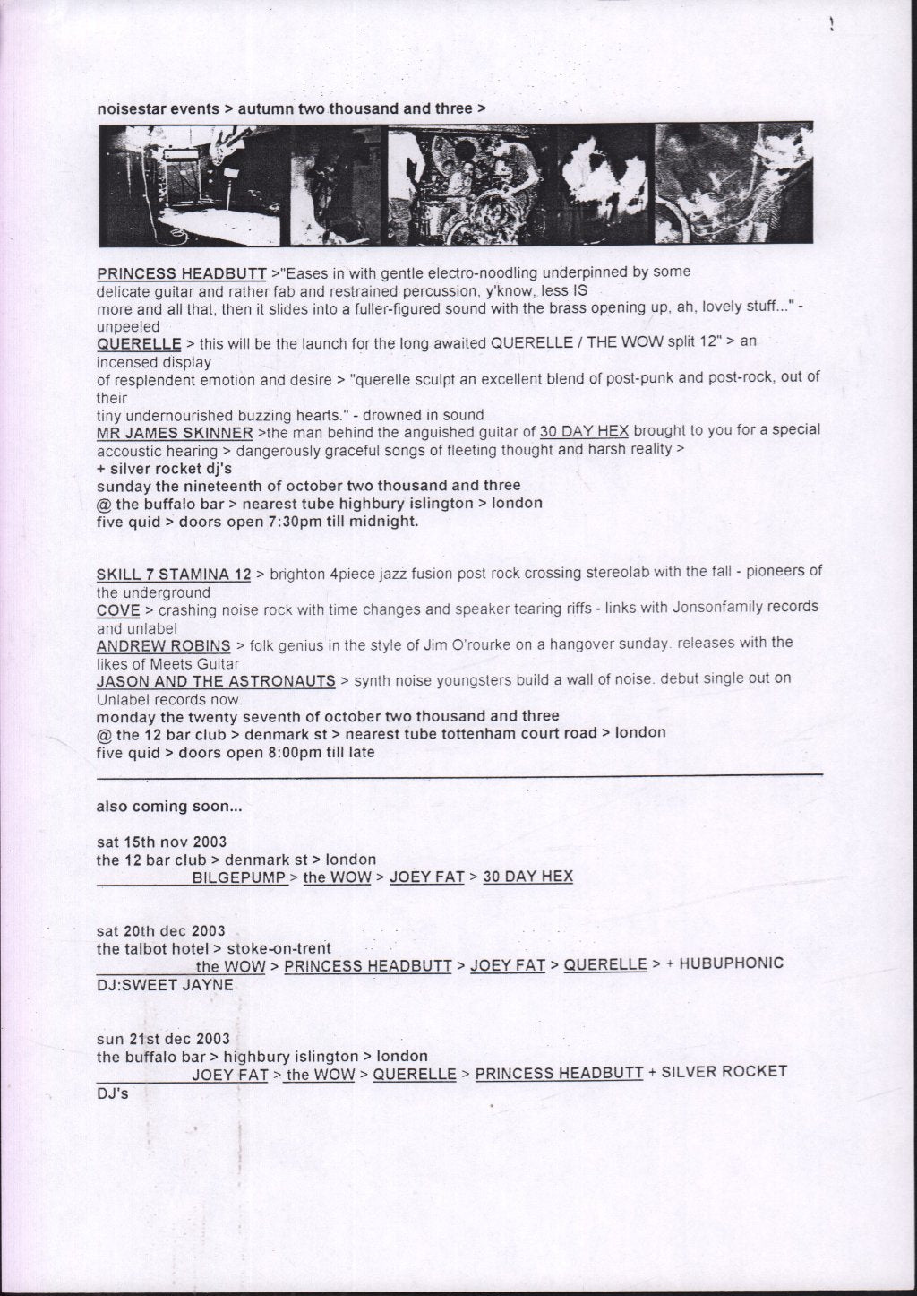 Wow / Querelle - Noisestar Sessions #01 And #02 - 12 Inch