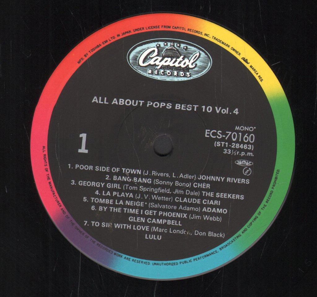 Various Artists - All About Pops Best 10 Vol 4 - Lp