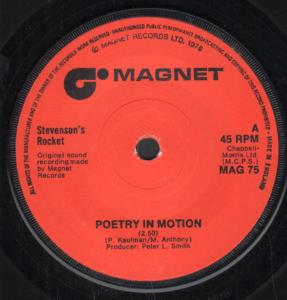 Stevenson's Rocket - Poetry In Motion - 7 Inch