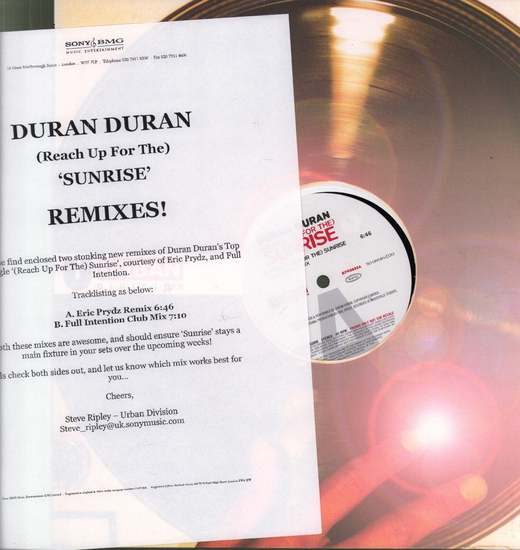 Duran Duran - (Reach Up For The) Sunrise (Remixes) - 12 Inch