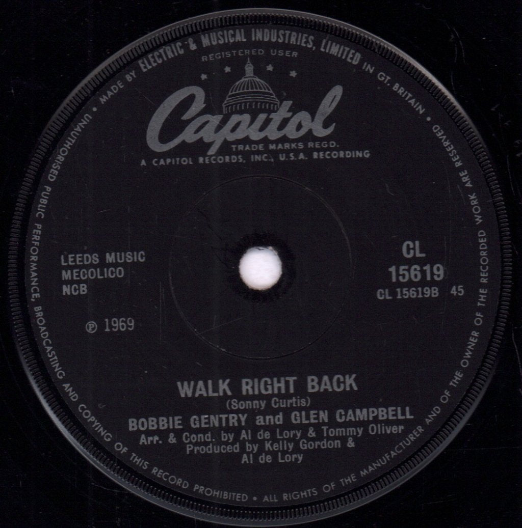 Bobbie Gentry And Glen Campbell - All I Have To Do Is Dream - 7 Inch