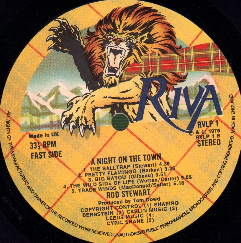 Rod Stewart - A Night On The Town - Lp