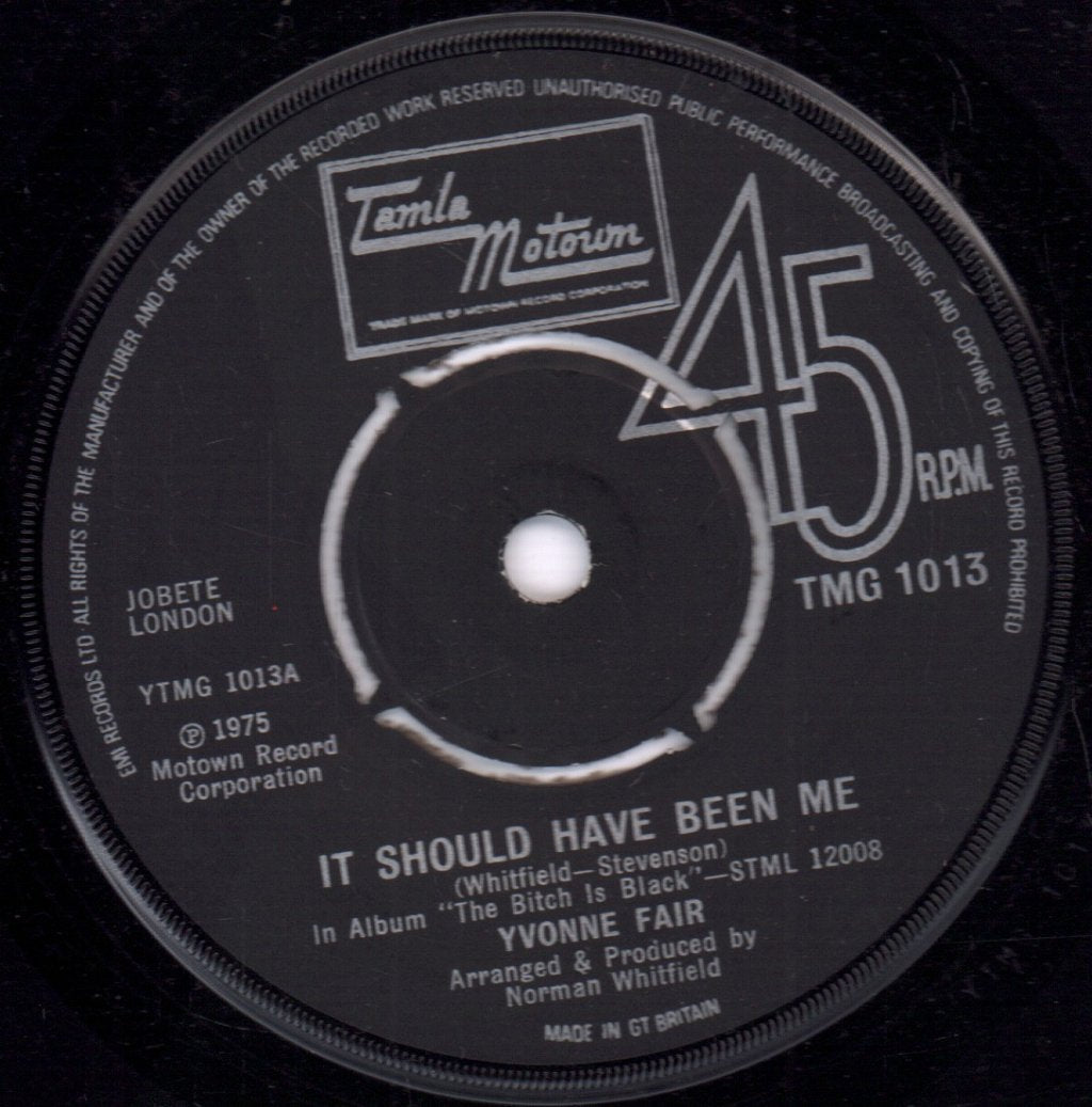 Yvonne Fair - It Should Have Been Me - 7 Inch