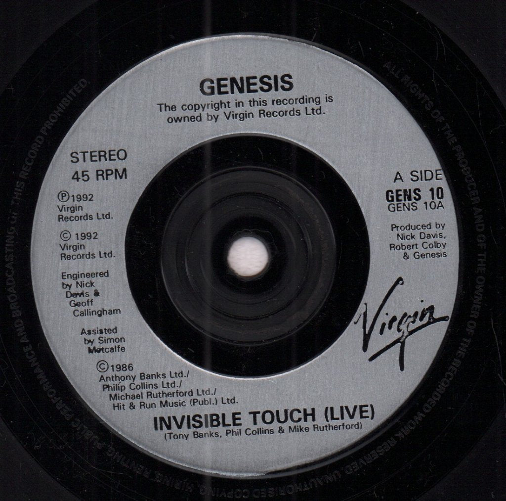 Genesis - Invisible Touch - 7 Inch