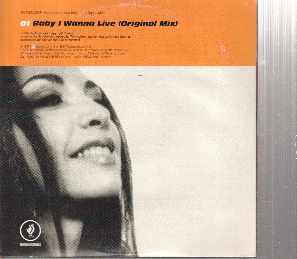 Espiritu - Baby I Wanna Live - Cd