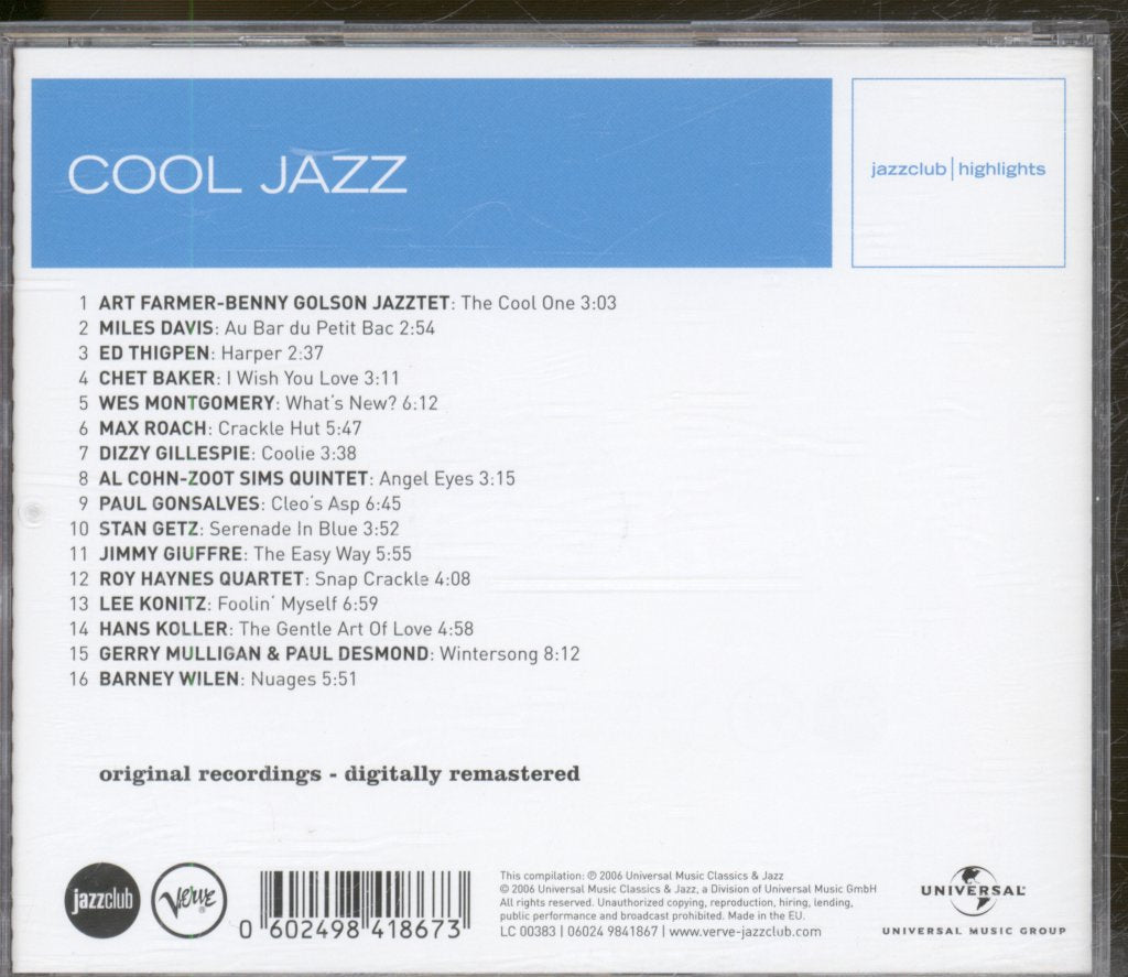 Various Artists - Cool Jazz - Cd