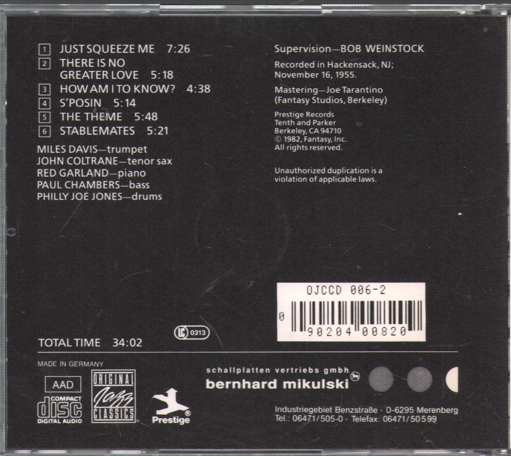 Miles Davis Quintet - Miles - Cd