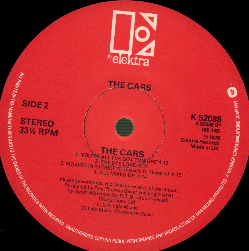 Cars - Cars - Lp